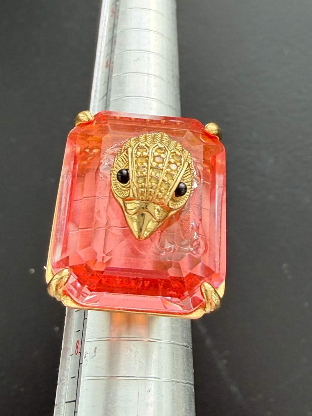 Kurt Geiger NEW Size 7 Eagle Head Cocktail Ring